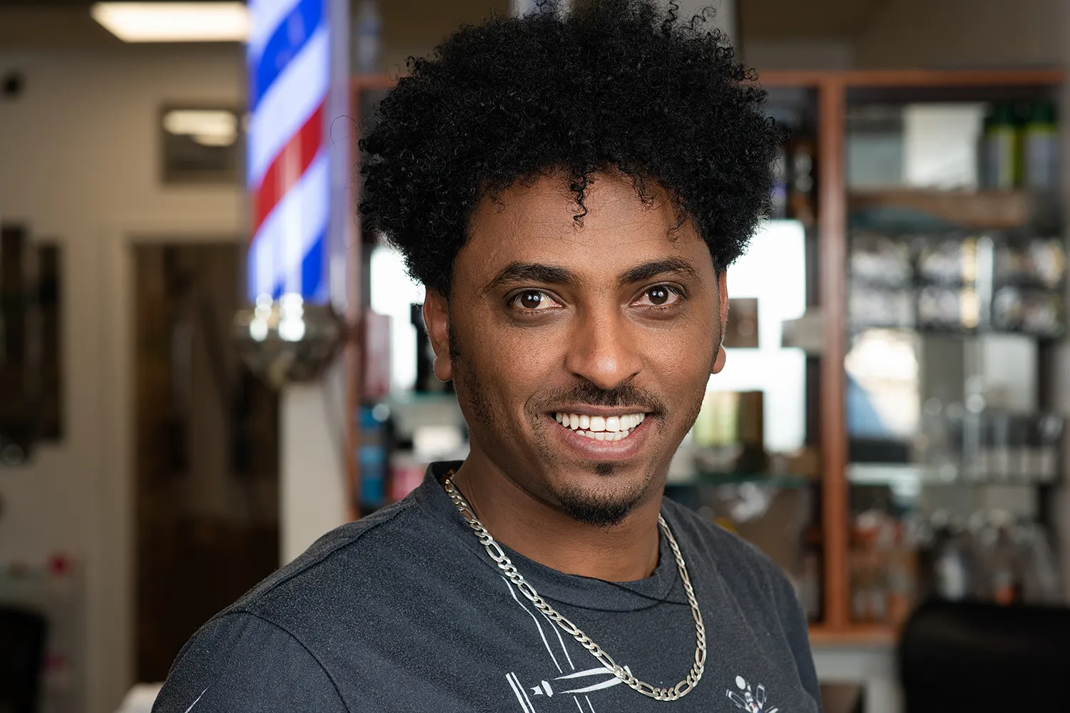 Bereket Fsahaye, Barber at Raza Barbershop